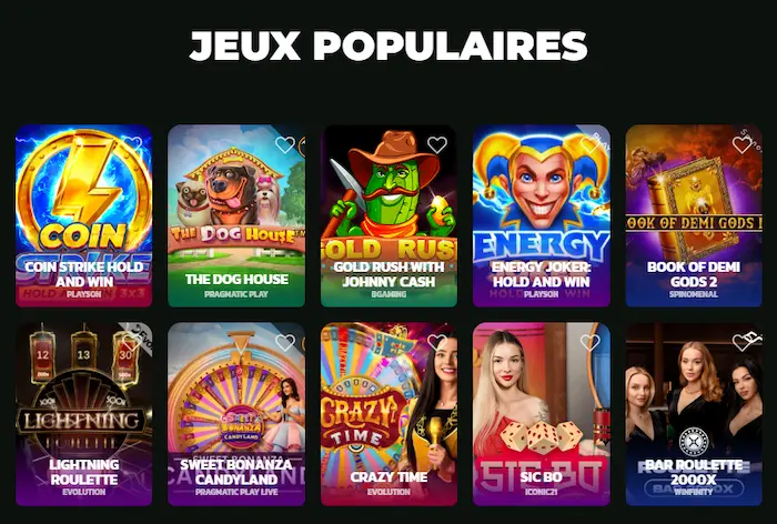 Winbeatz Casino Jeux